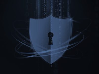 Symbol cyberbezpieczeństwa - – ochrona danych i systemów przed cyberatakami